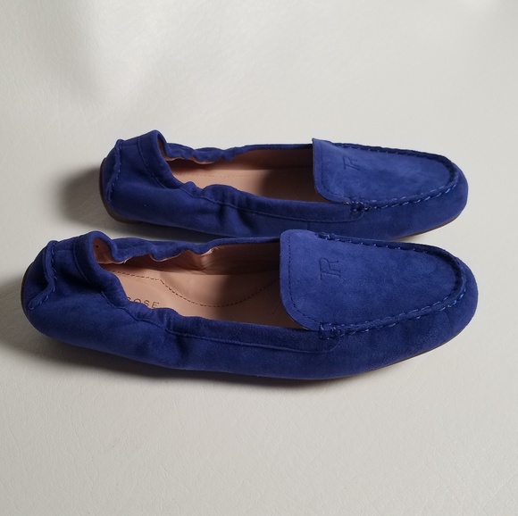 Taryn Rose Cobalt Blue Suede Driving Shoes - Picture 2 of 8